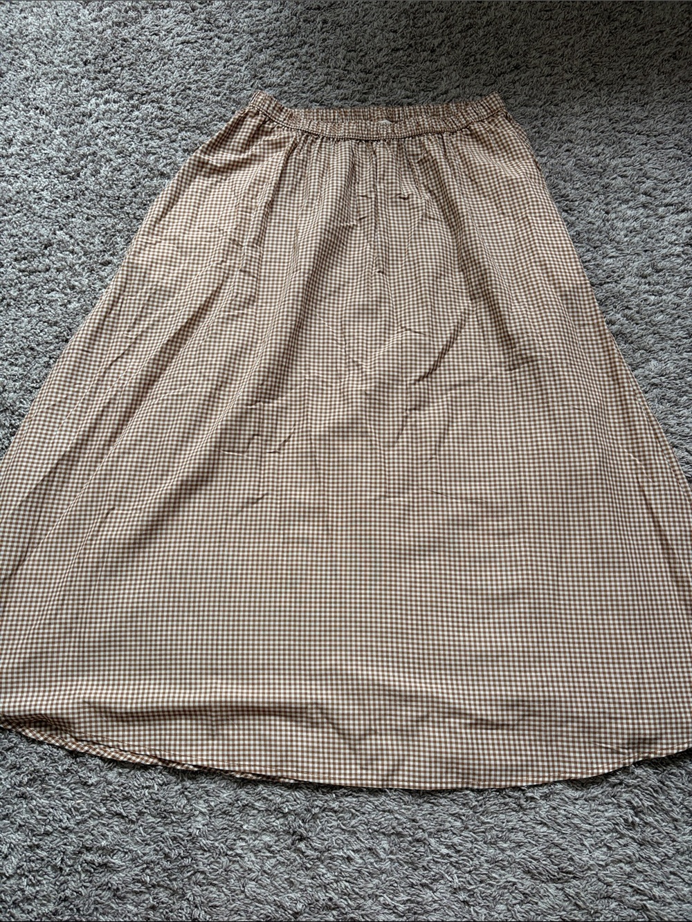 Gingham Maxi Skirt